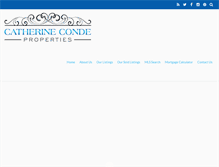 Tablet Screenshot of cathyconde.com
